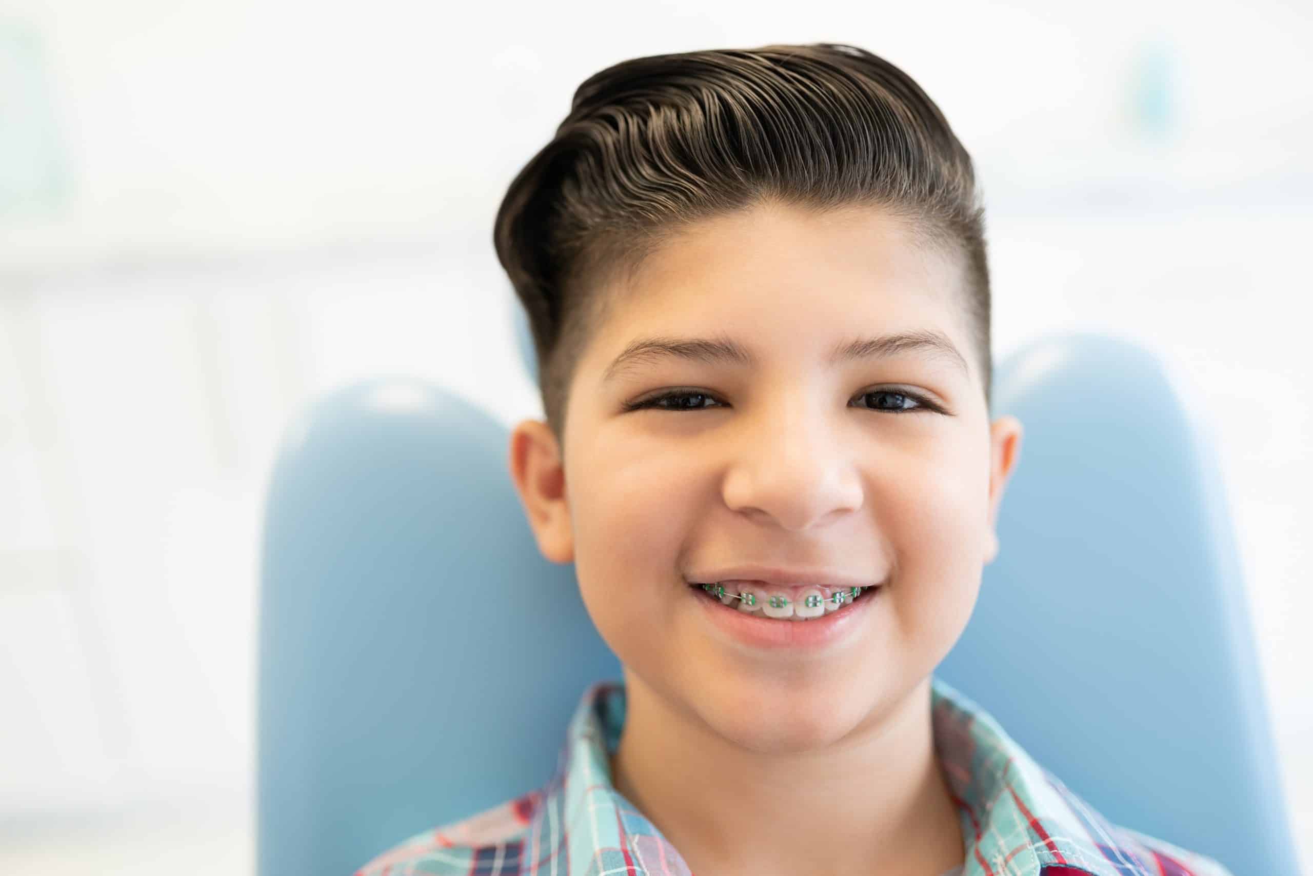 Boy Visiting Orthodontic Center